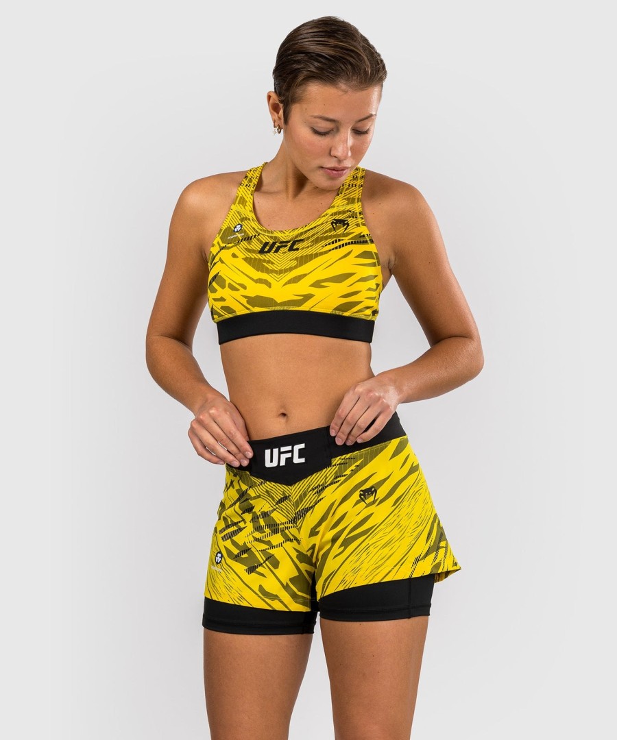 ufc fusion by venum authentic fight night dame kampshorts - gul