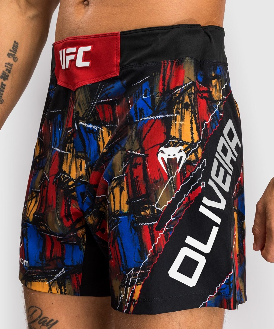 herre ufc uovertruffen af venum røde charles oliveira kampshorts