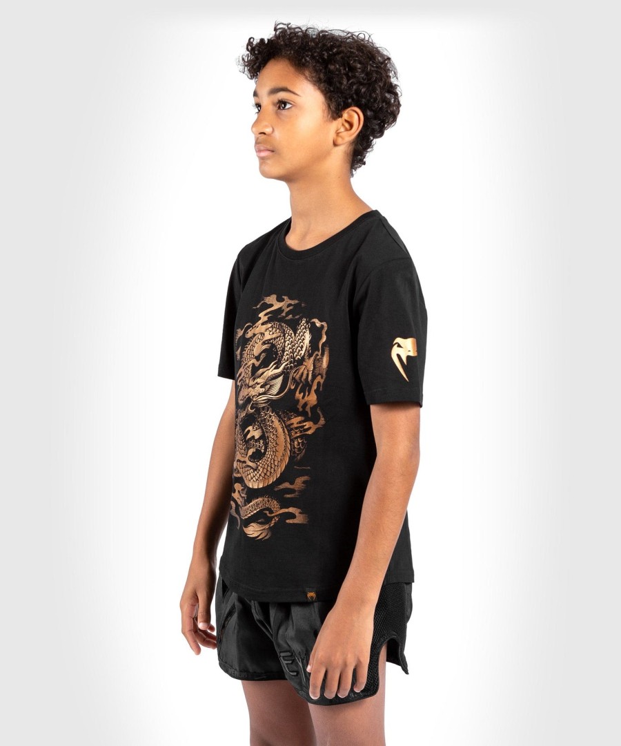 venum dragon flight børne t-shirt - sortbronze