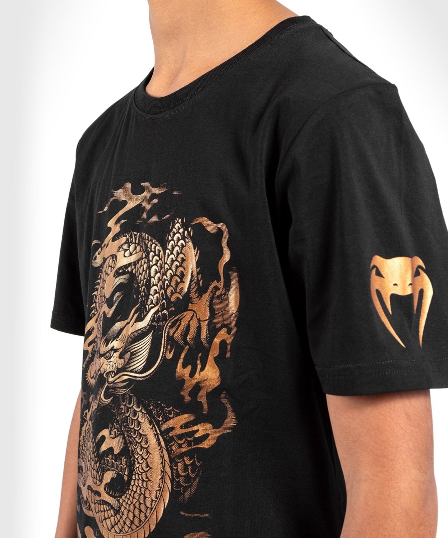 venum dragon flight børne t-shirt - sortbronze