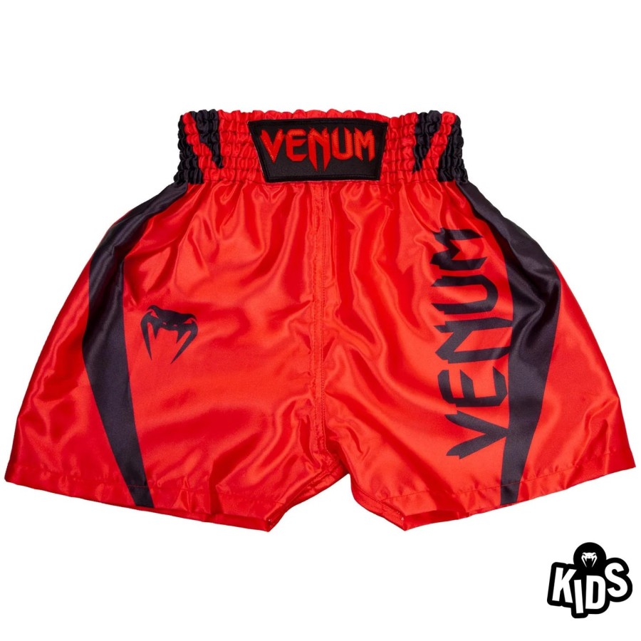 venum elite børne bokseshorts - rødsort