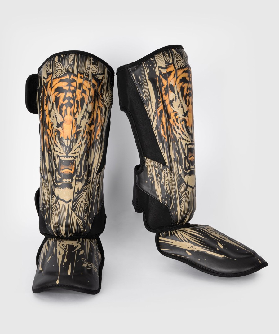 venum tiger benskinner - sortneon orange