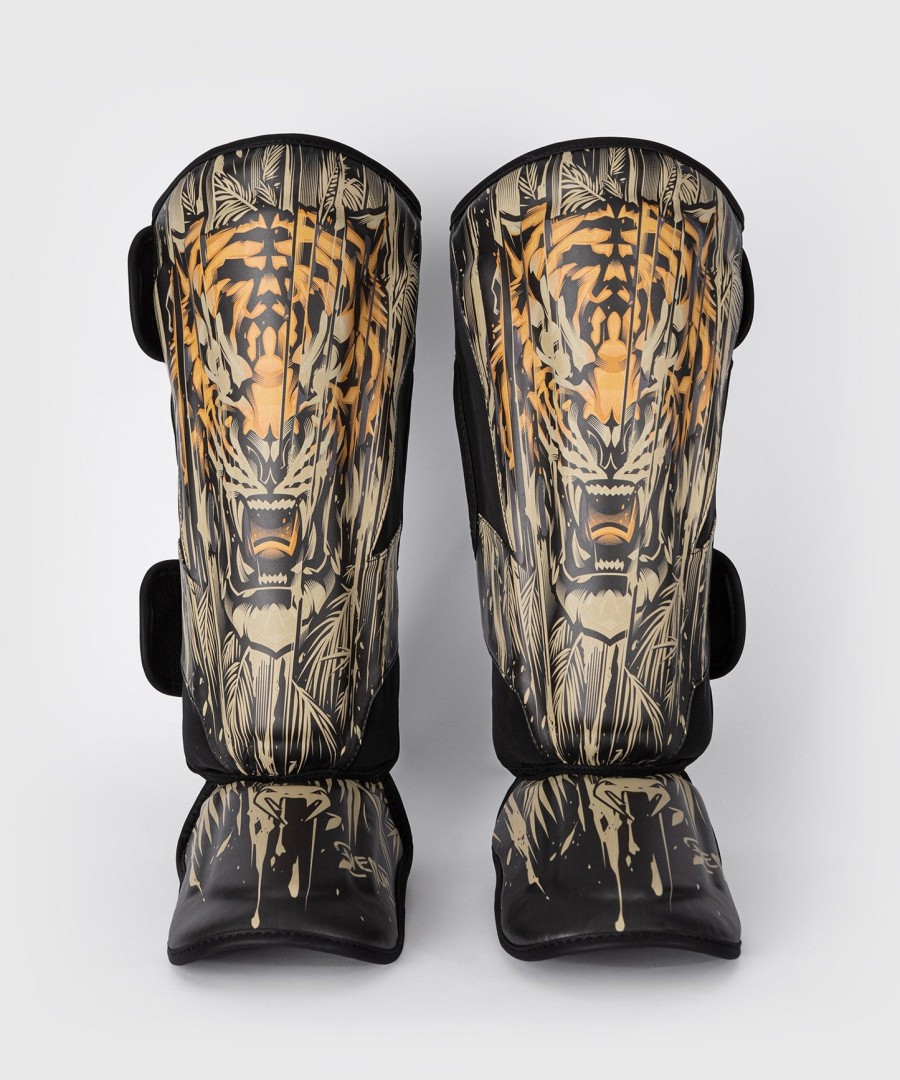 venum tiger benskinner - sortneon orange