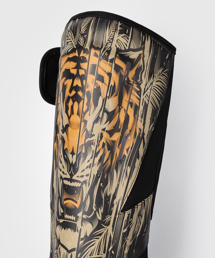 venum tiger benskinner - sortneon orange