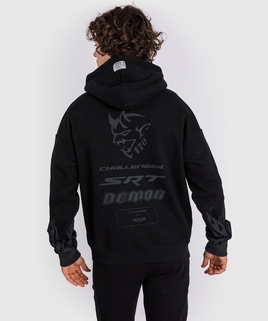 venum x dodge demon 170 pull over-hættetrøje - sort