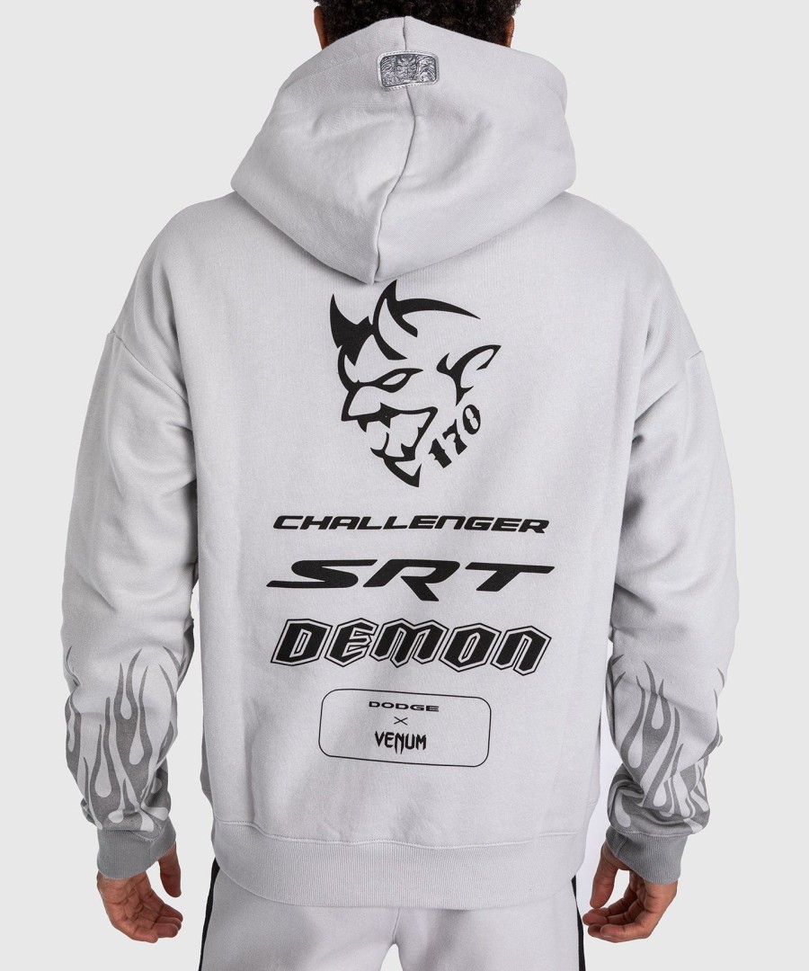 venum x dodge demon 170 pullover-hættetrøje - grå