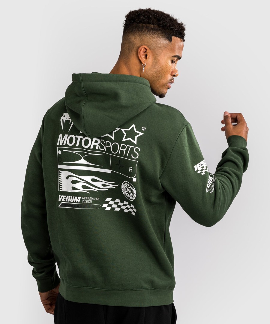 venum motorsport hættetrøje - deep forest