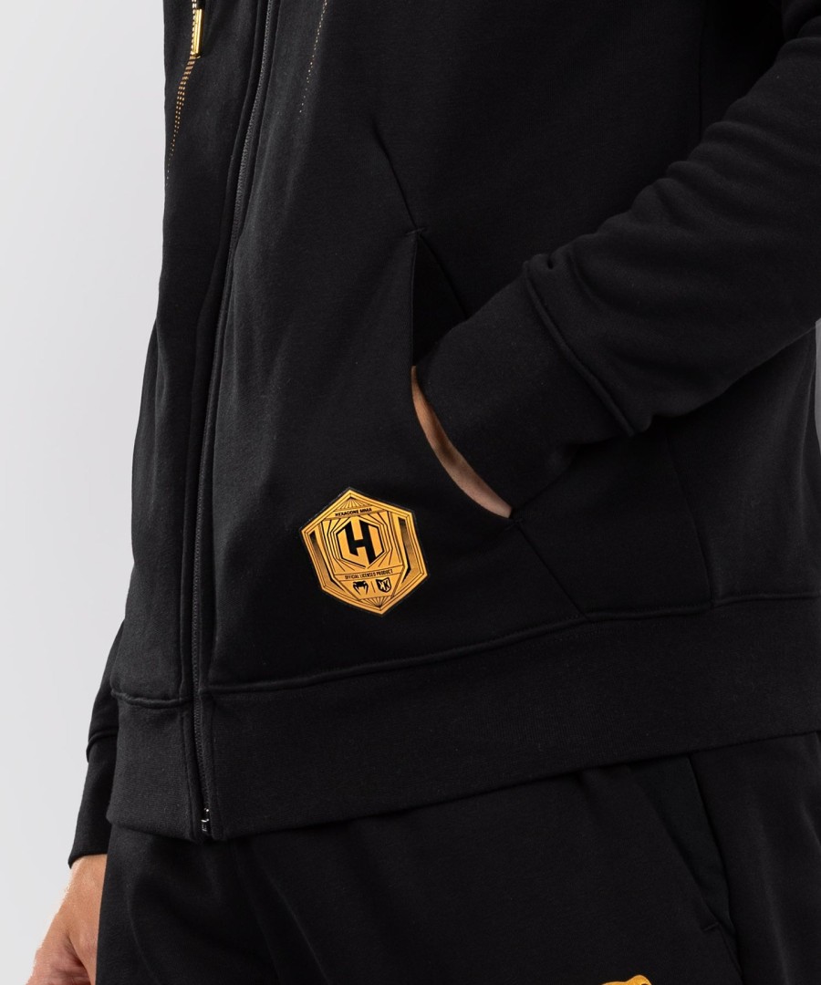 fk x venum hexagone mma hættejakke - sortguld