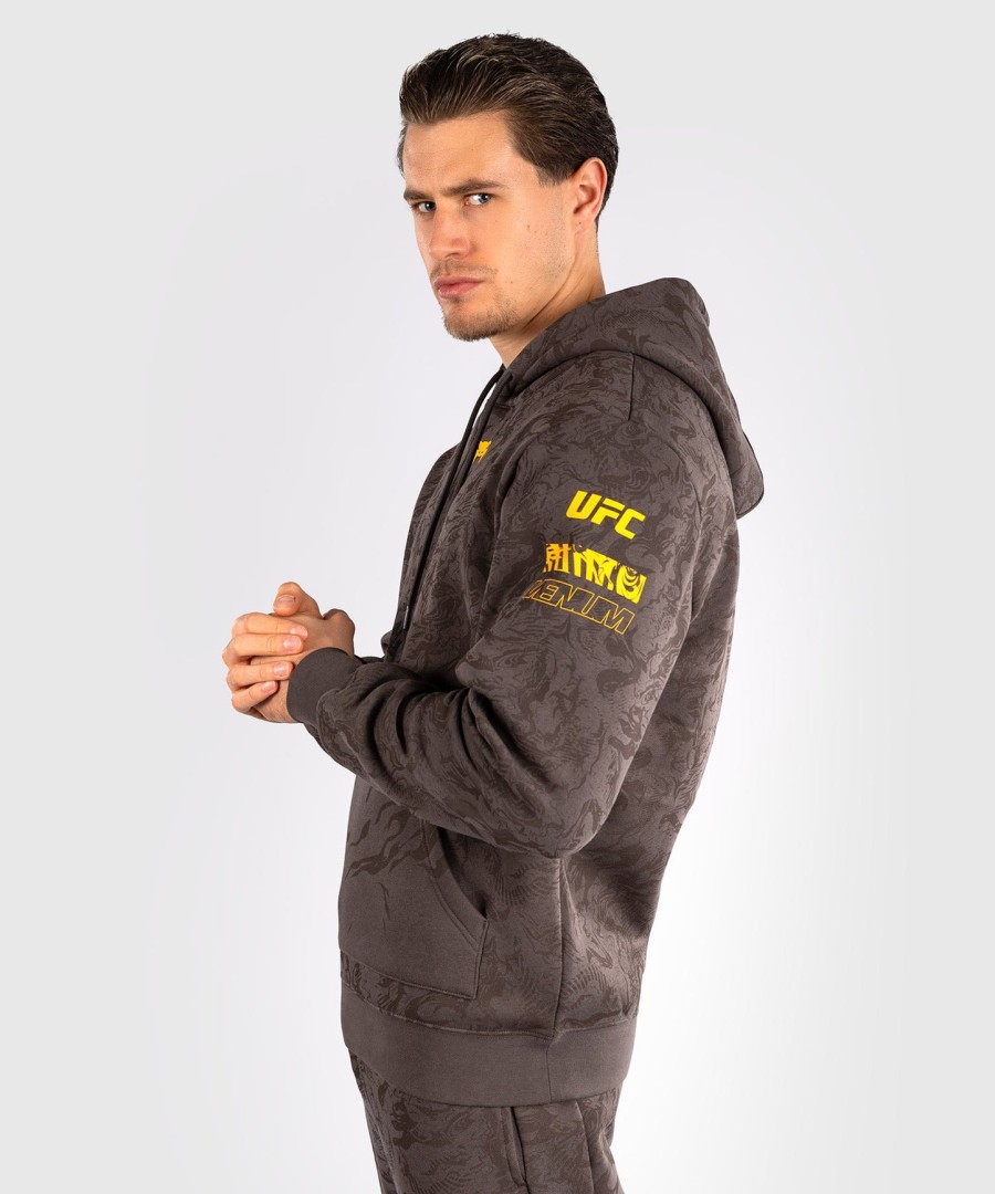 ufc fusion by venum fight week herre pullover-hættetrøje - jordbrun