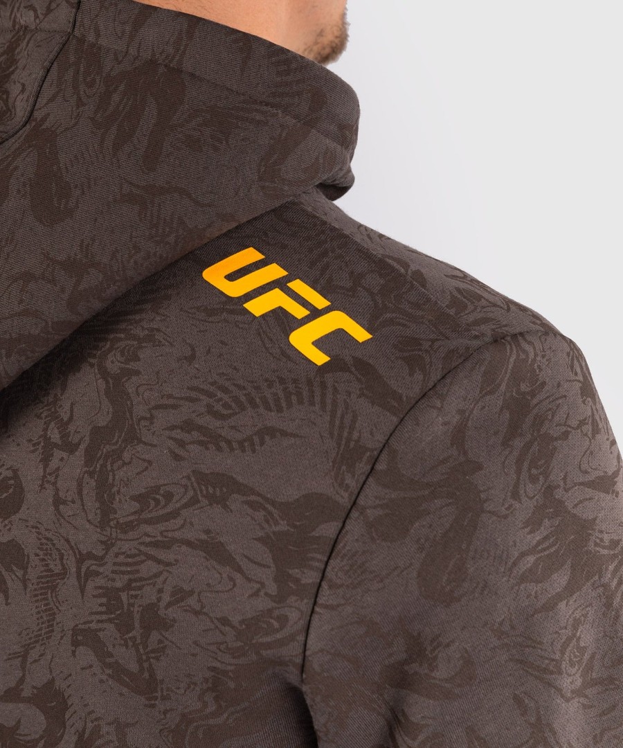 ufc fusion by venum fight week herre pullover-hættetrøje - jordbrun