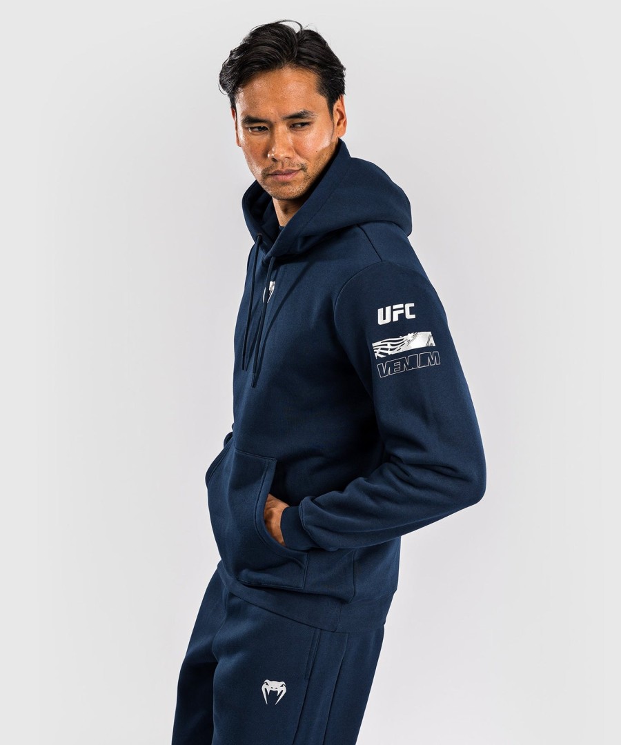 ufc fusion by venum fight week herre pullover-hættetrøje - ensfarvet oceanic blå