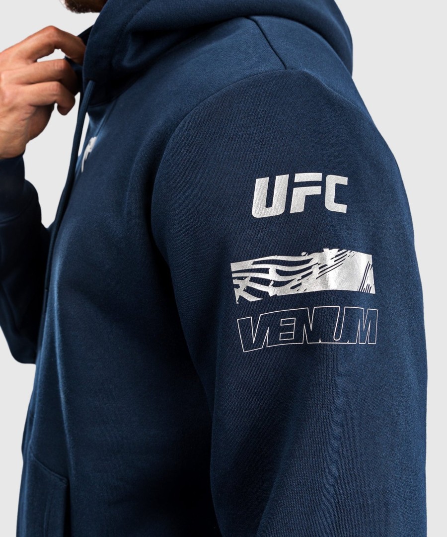 ufc fusion by venum fight week herre pullover-hættetrøje - ensfarvet oceanic blå