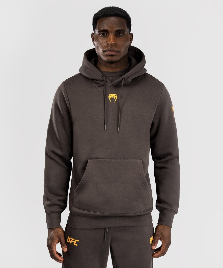 ufc fusion by venum fight week herre pullover-hættetrøje - ensfarvet jordbrun