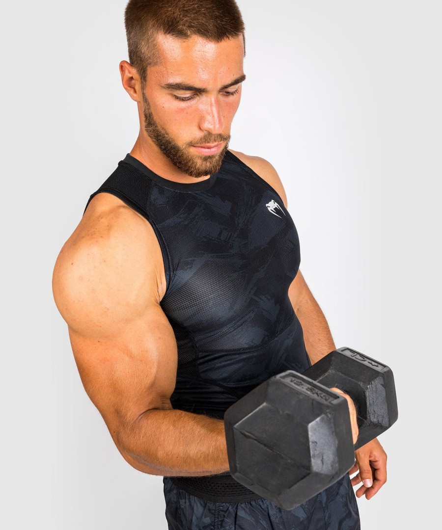 venum electron 3.0 rashguard - Ærmeløs - sort