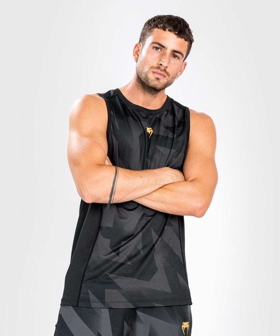 venum razor dry tech tanktop - sortguld