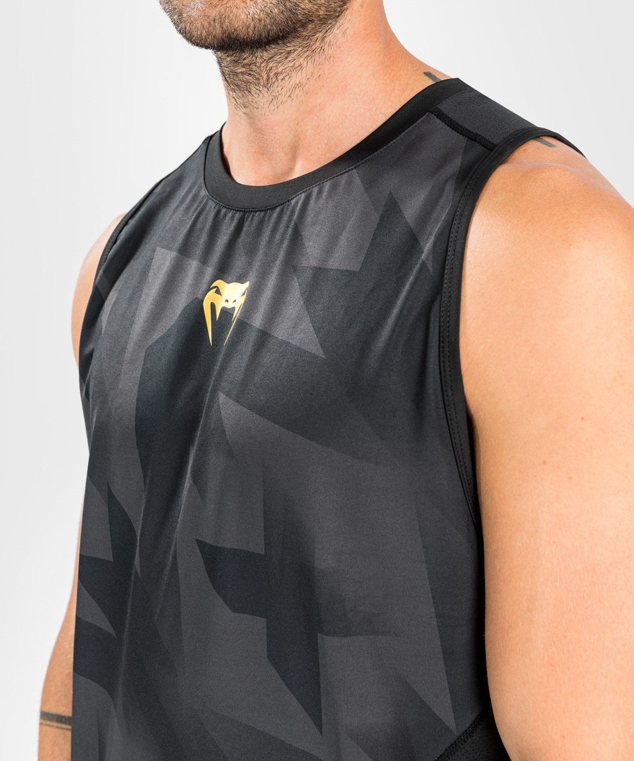 venum razor dry tech tanktop - sortguld