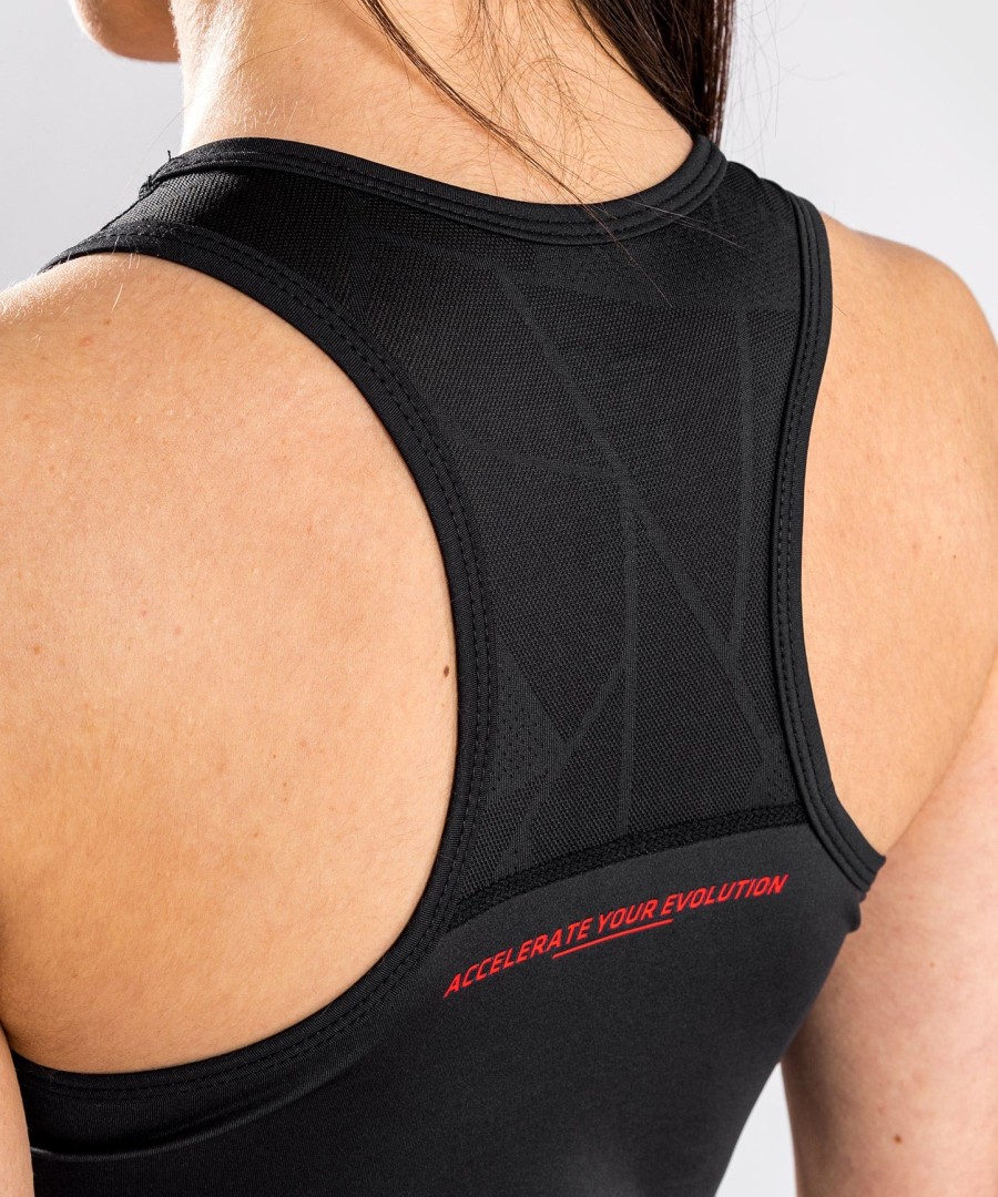 ufc venum performance institute dry tech tanktop - til kvinder - sortrød
