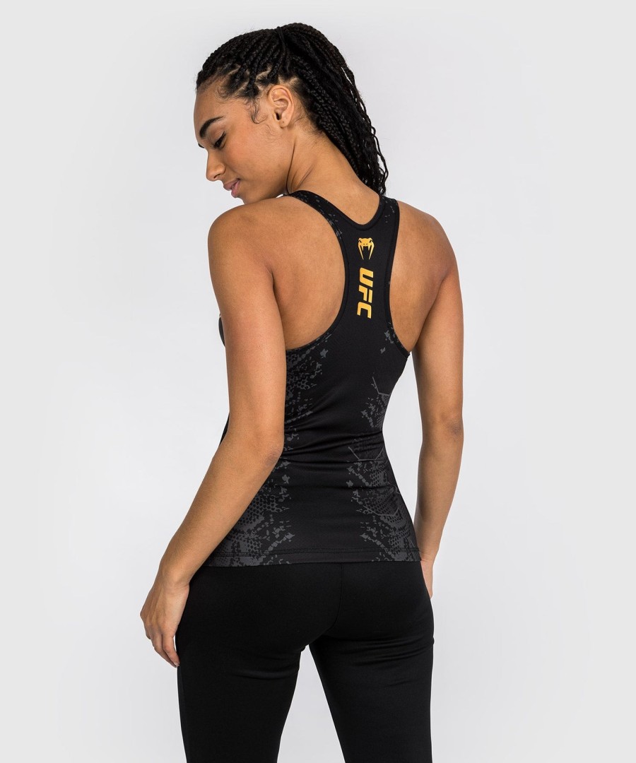 ufc adrenaline by venum authentic fight night dame fitted tanktop med shelf-bh - champion