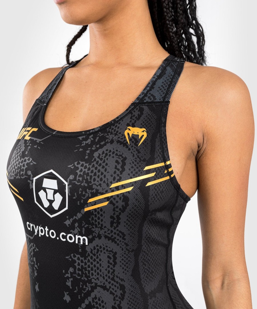 ufc adrenaline by venum authentic fight night dame fitted tanktop med shelf-bh - champion