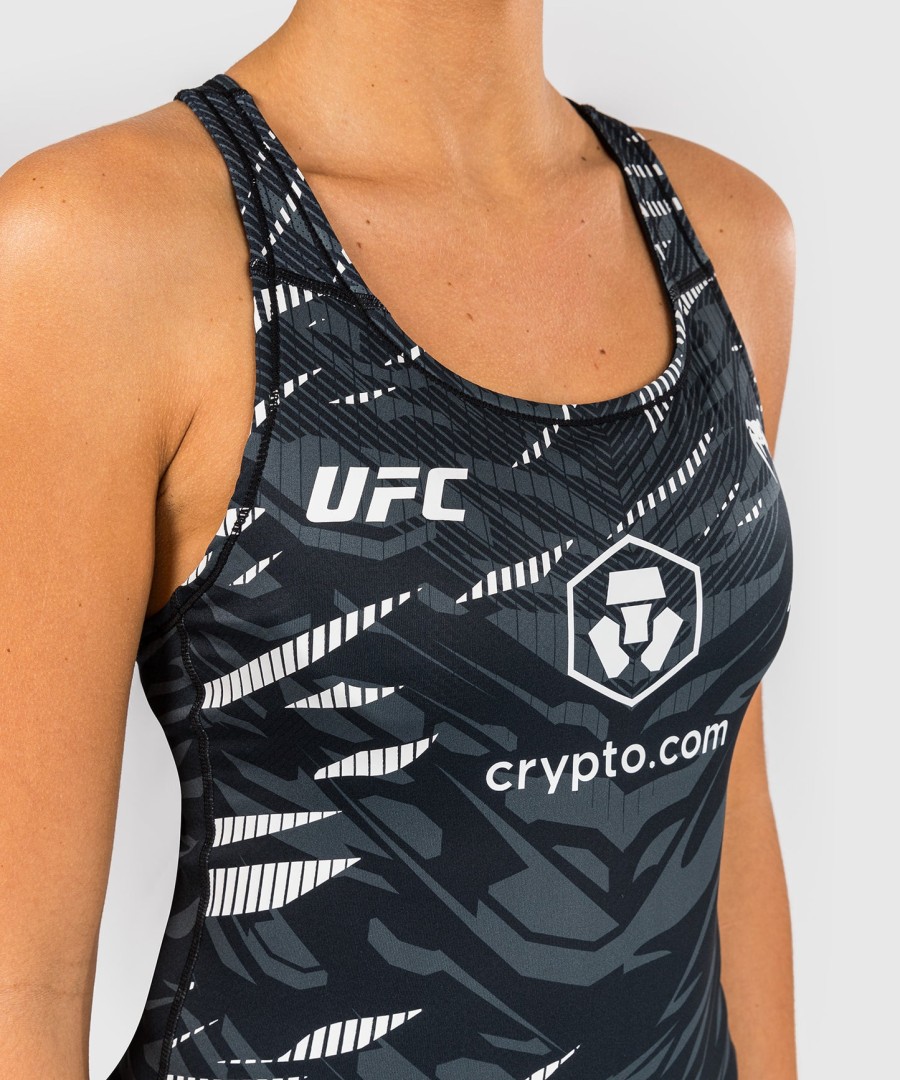 ufc fusion af venum authentic fight night dame fitted tanktop med shelf bh - sort
