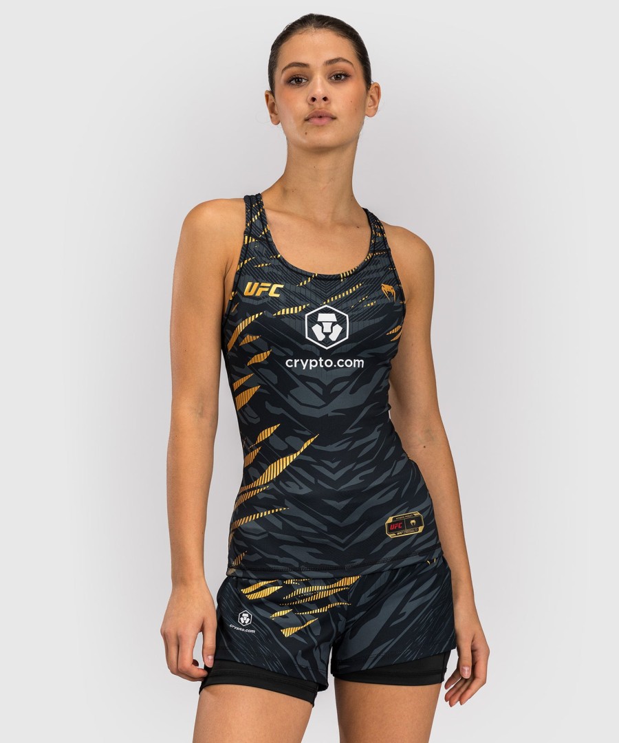 ufc fusion af venum authentic fight night dame fitted tanktop med shelf bh - champion