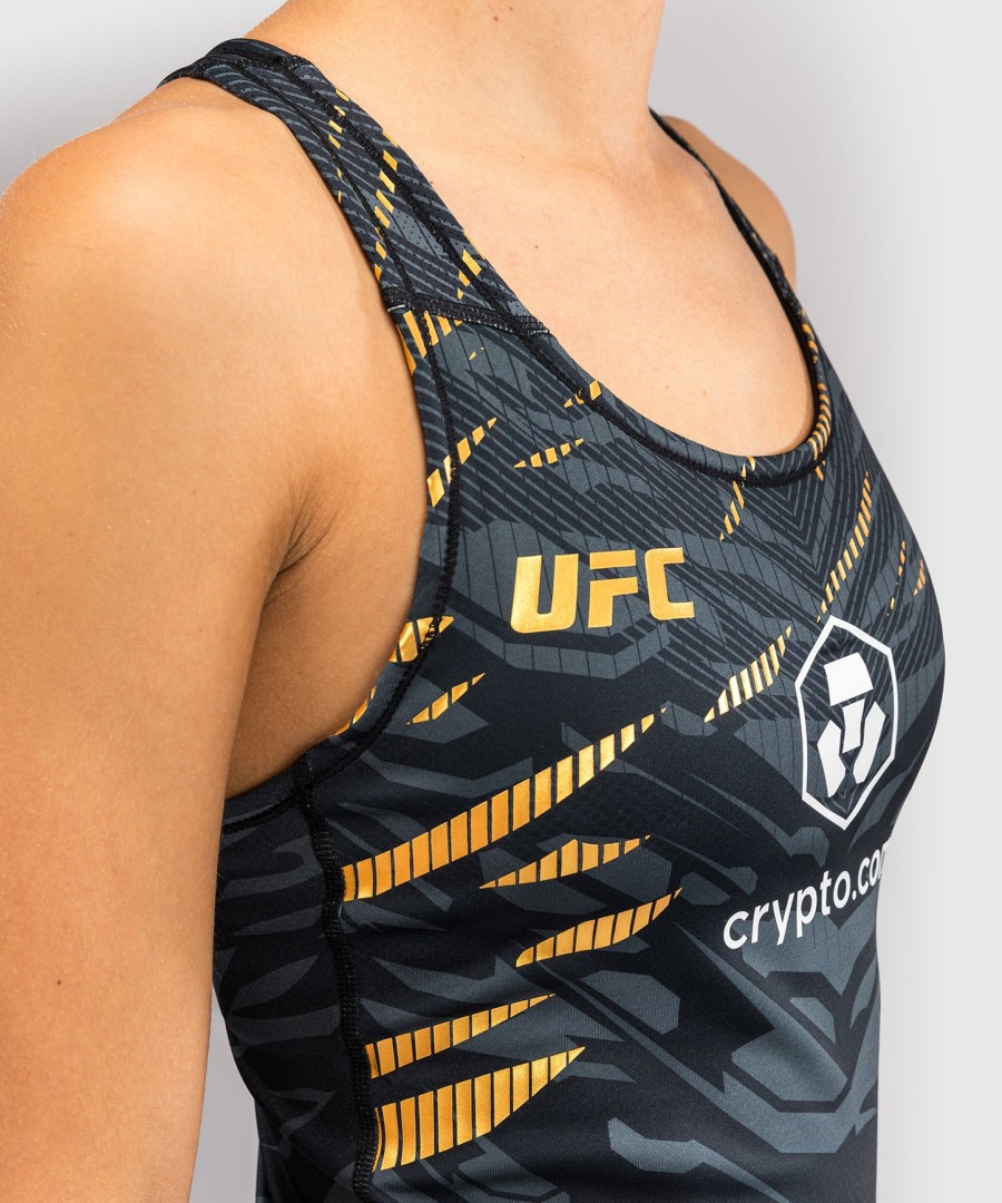 ufc fusion af venum authentic fight night dame fitted tanktop med shelf bh - champion