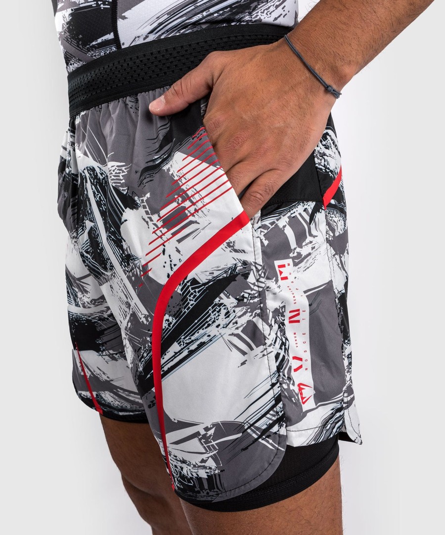 venum electron 3.0 træningsshorts - grårød