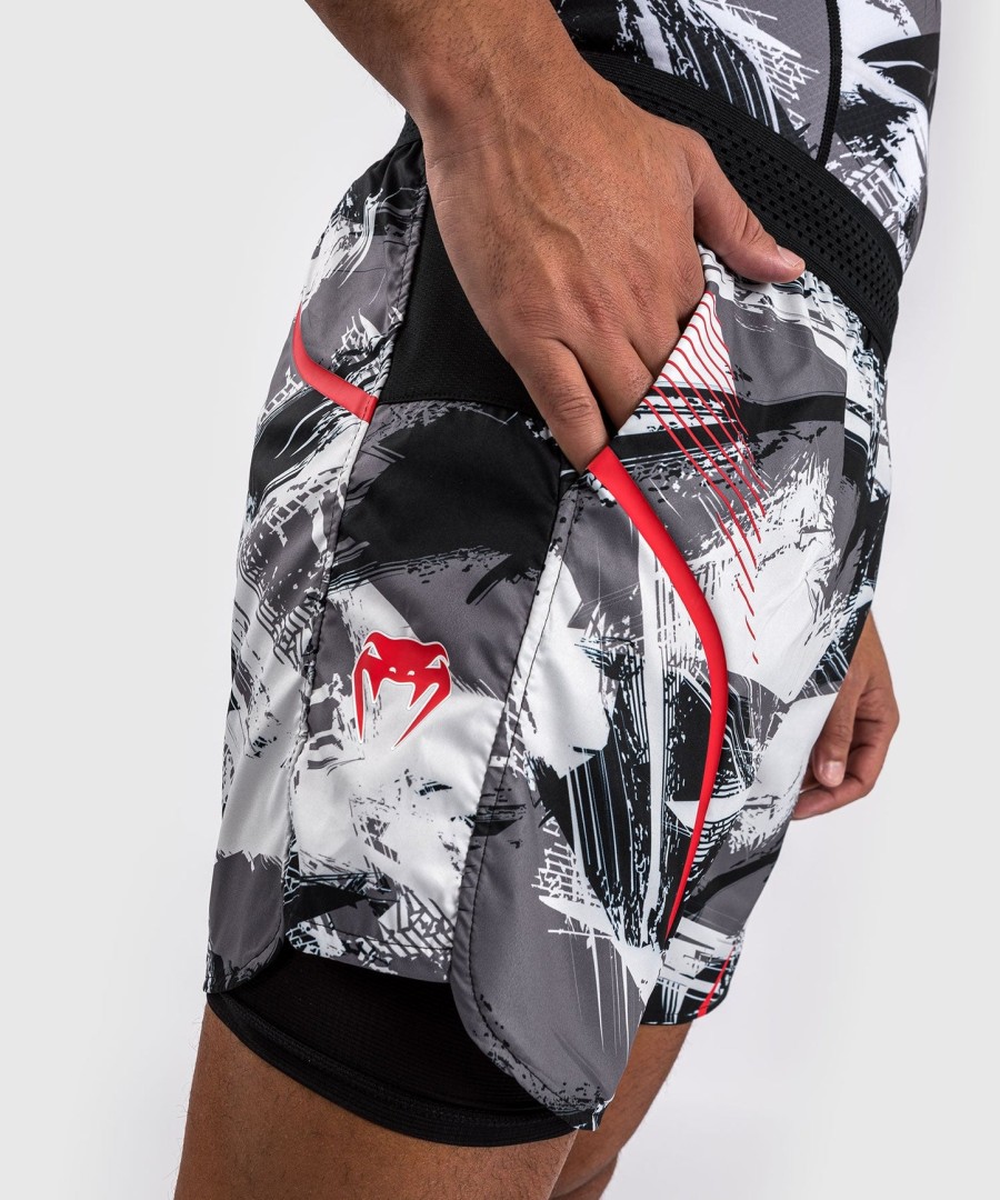 venum electron 3.0 træningsshorts - grårød
