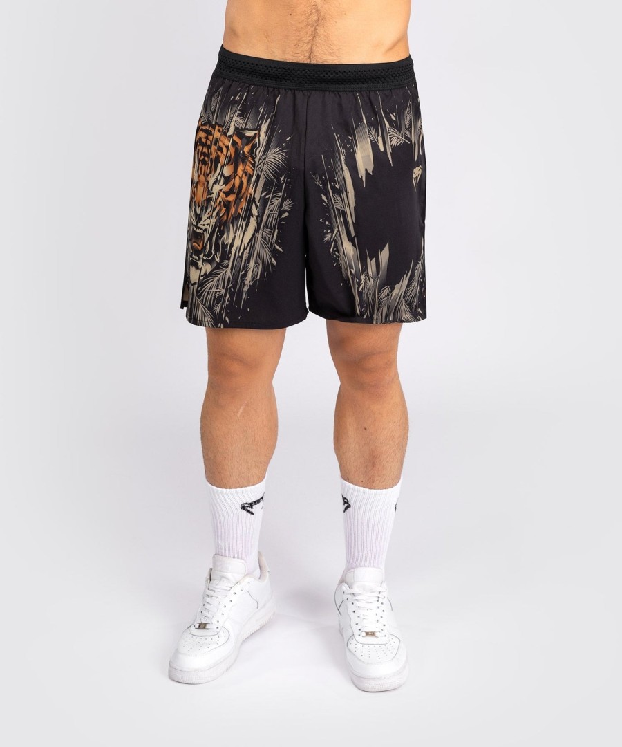 venum tiger herre træningsshorts - sortneon orange