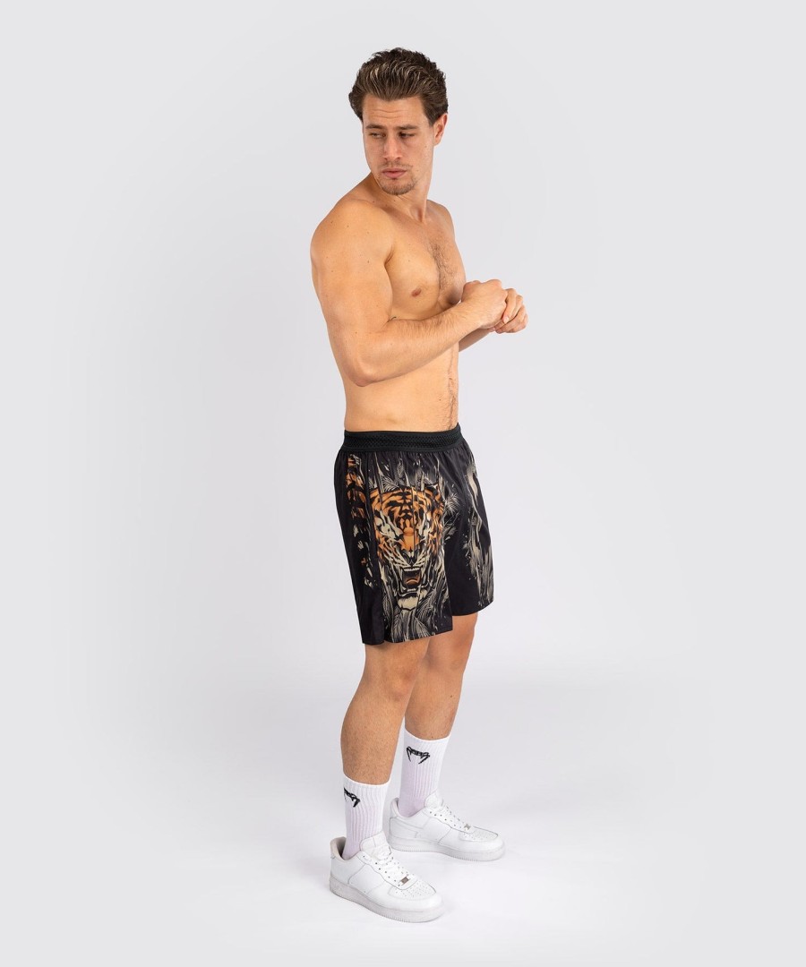 venum tiger herre træningsshorts - sortneon orange