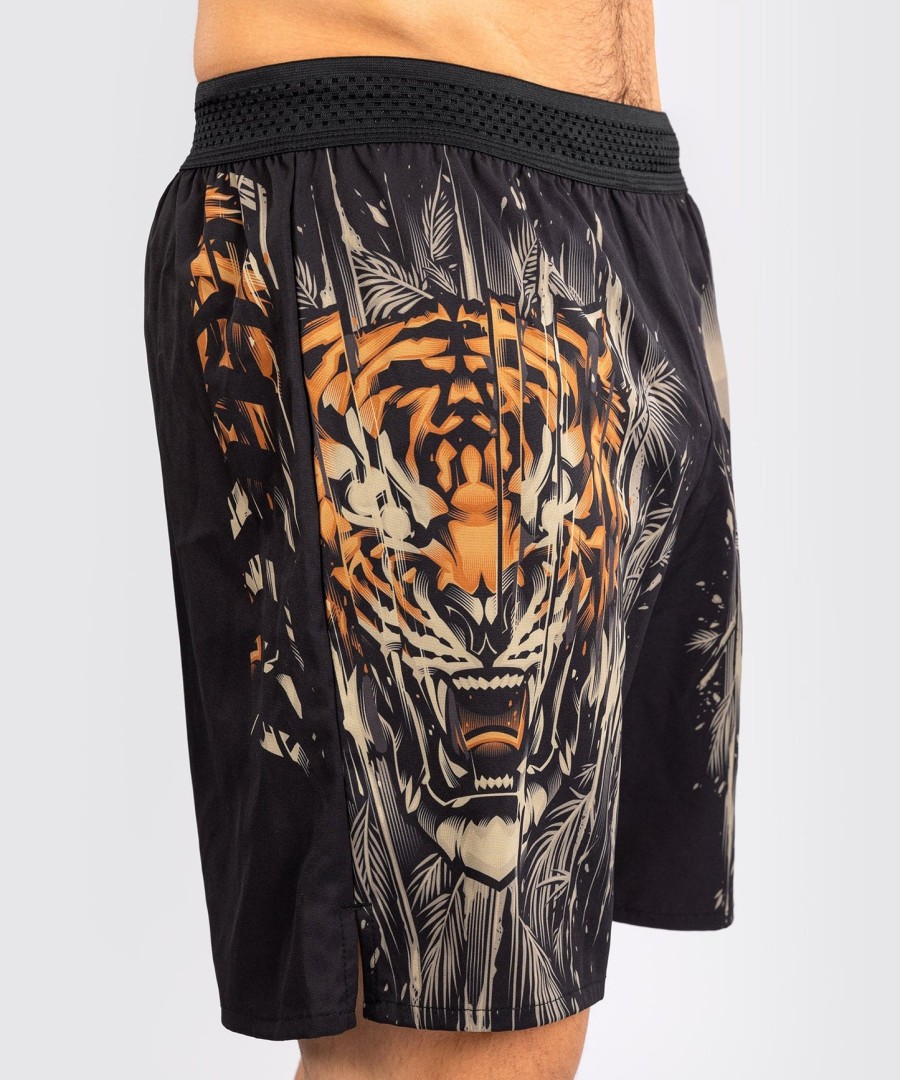 venum tiger herre træningsshorts - sortneon orange