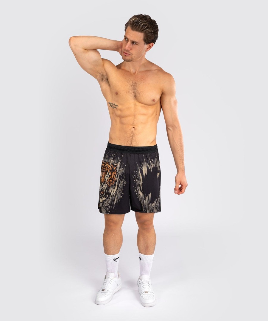venum tiger herre træningsshorts - sortneon orange