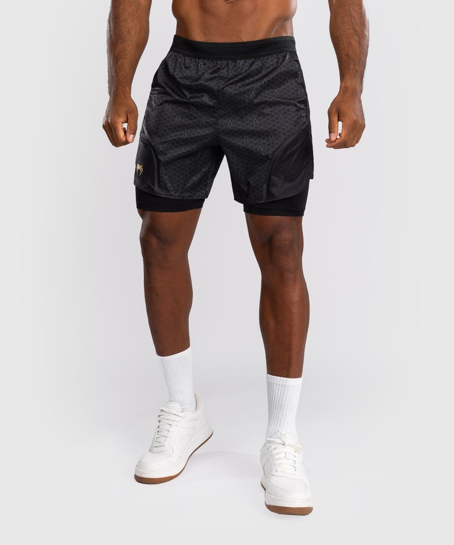 venum x assassin creed shadows træningsshorts - sortguld