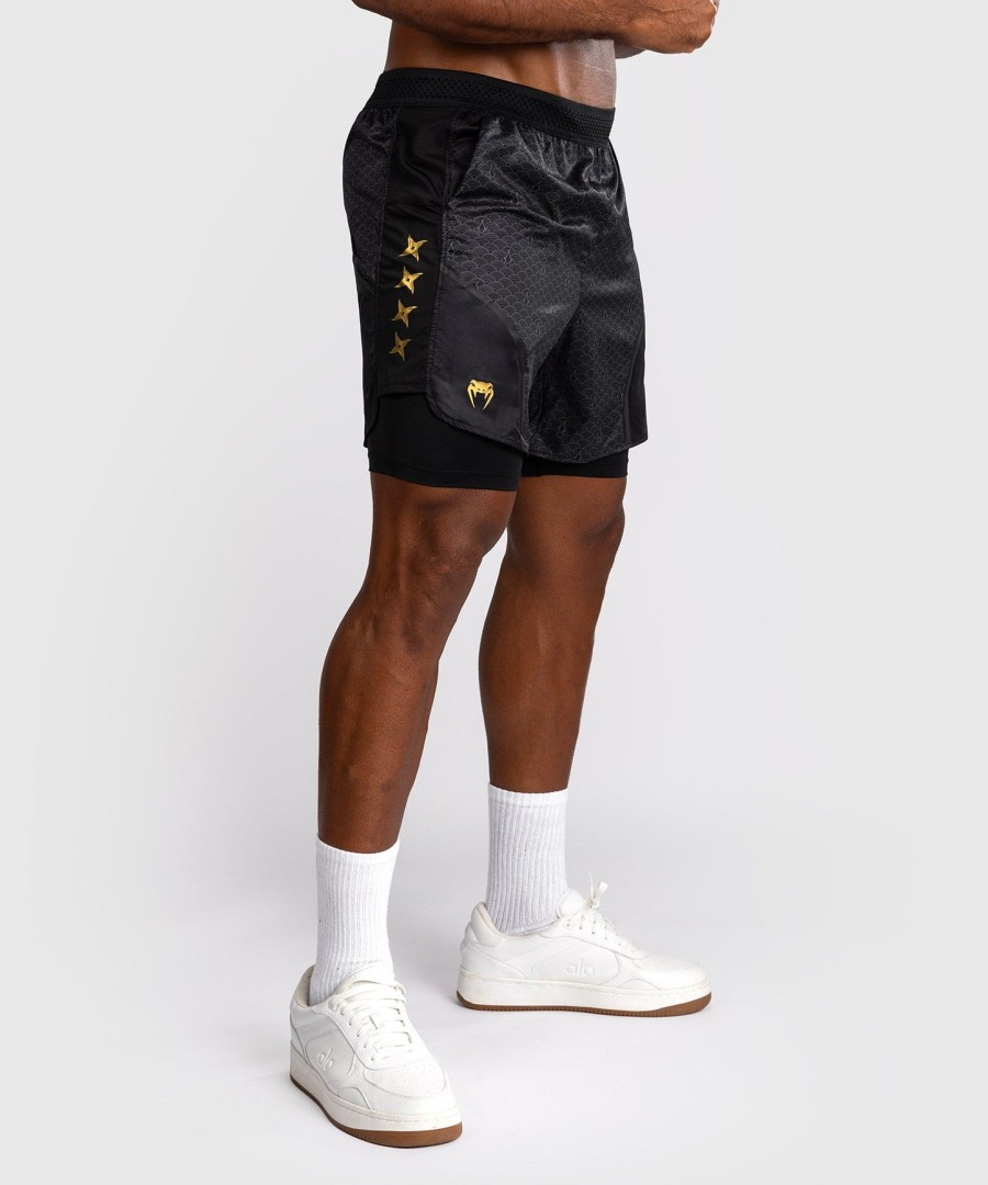 venum x assassin creed shadows træningsshorts - sortguld