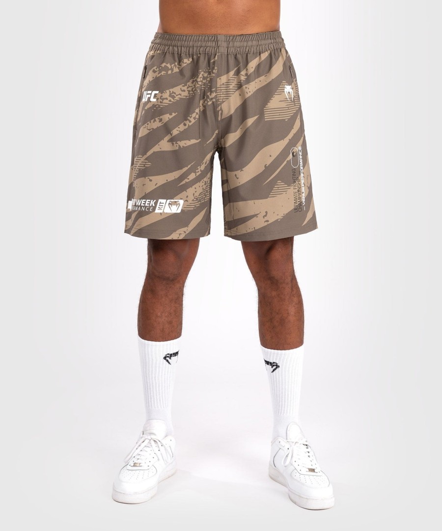 ufc adrenaline by venum fight week performance herre shorts - desert camo