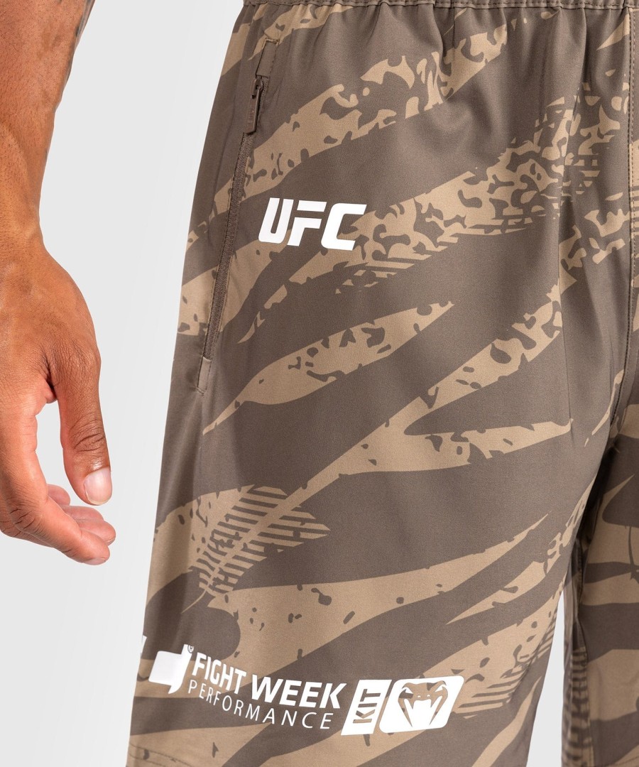 ufc adrenaline by venum fight week performance herre shorts - desert camo