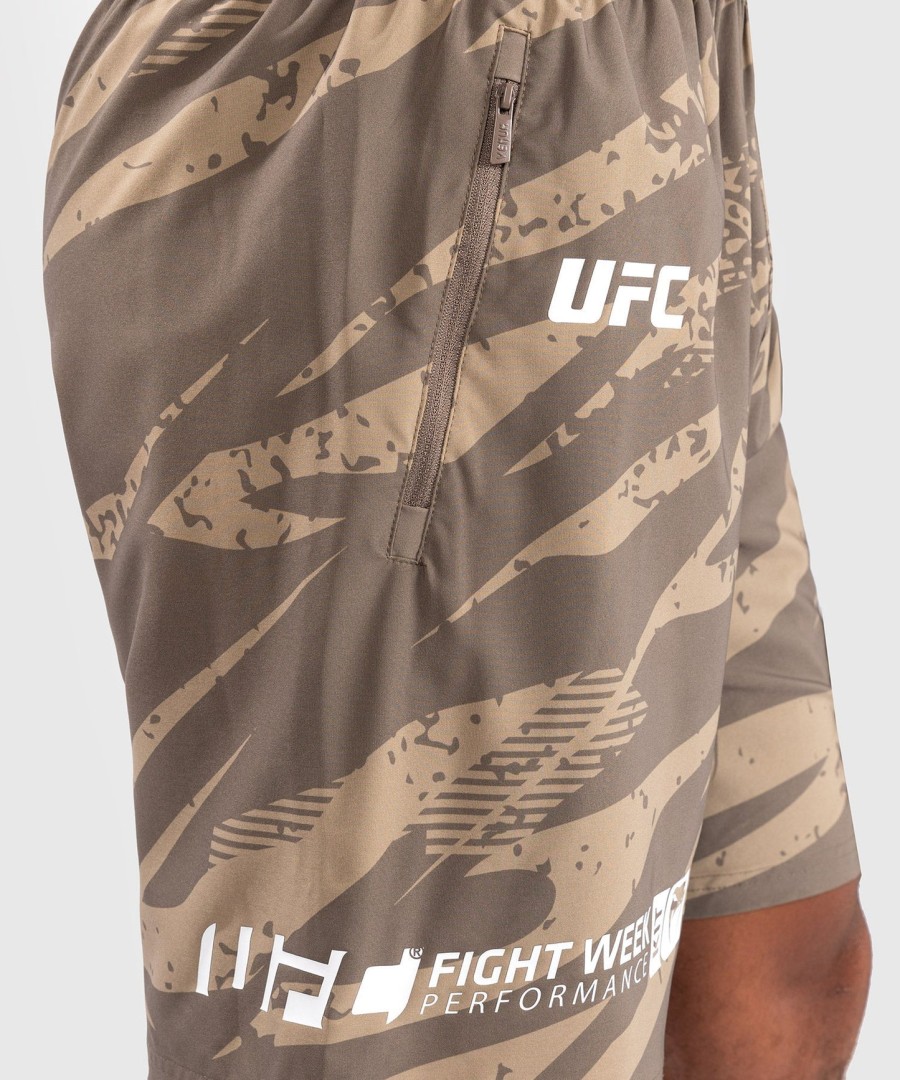 ufc adrenaline by venum fight week performance herre shorts - desert camo