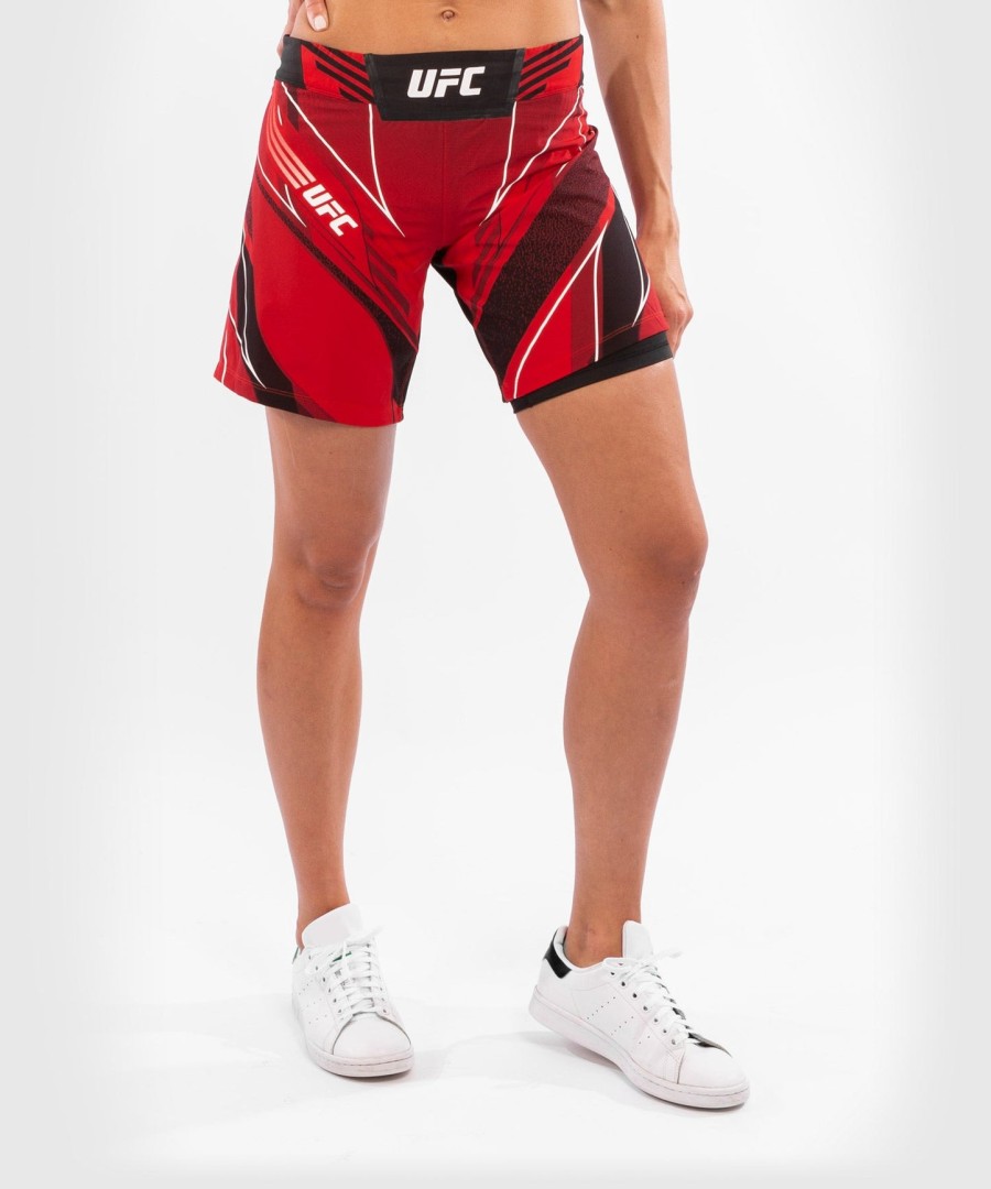 ufc venum authentic fight night dameshorts - lang pasform - rød