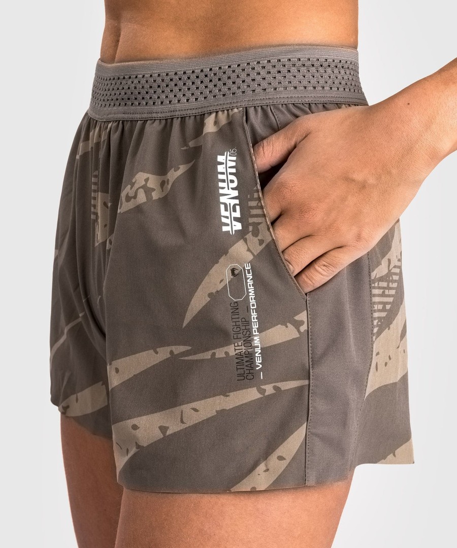 ufc adrenaline by venum fight week dame performance shorts - desert camo