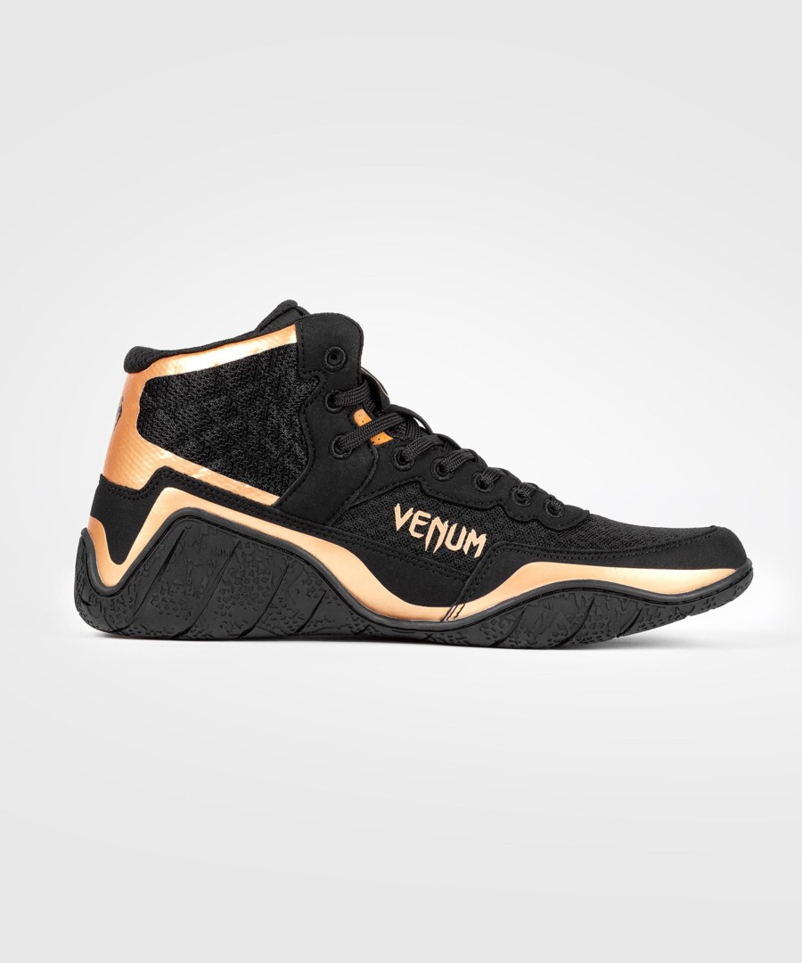 venum elite wrestling sko - sortbronze
