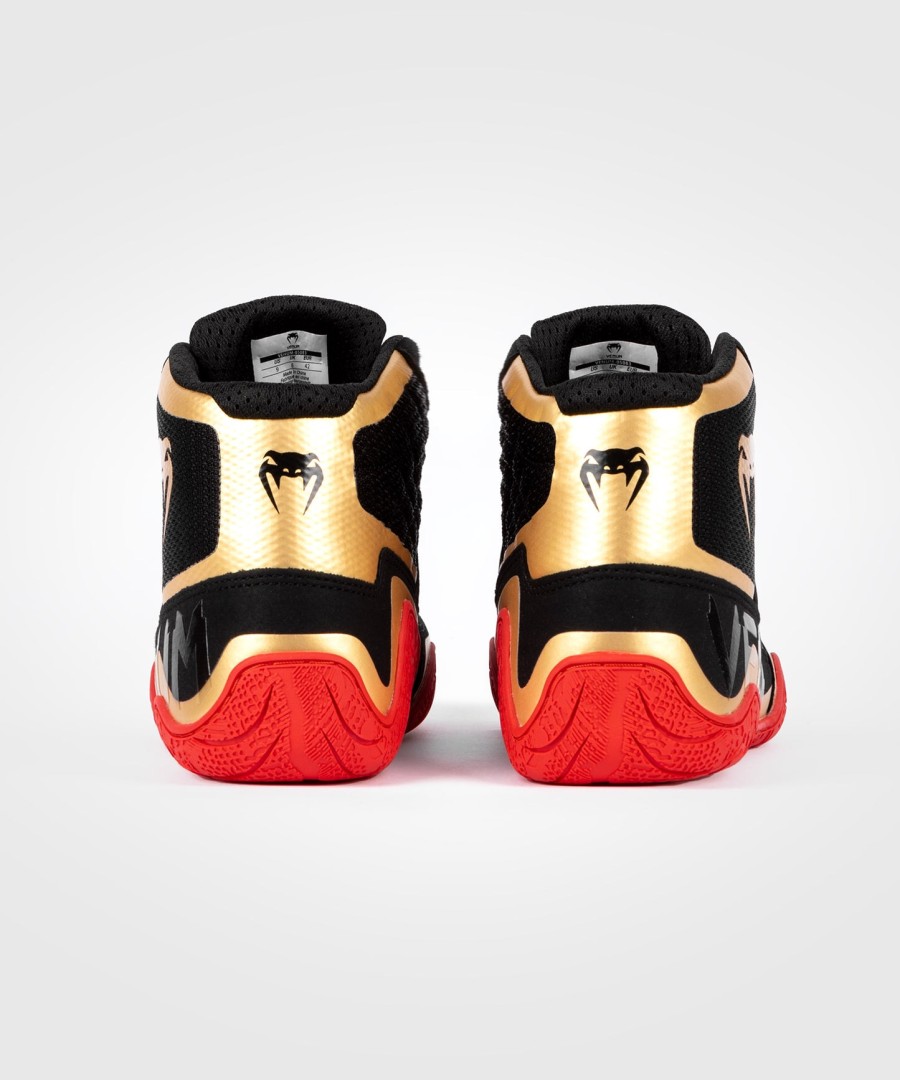 venum elite wrestling sko - sortguldrød